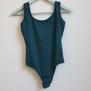 Missguided Green Bodysuit